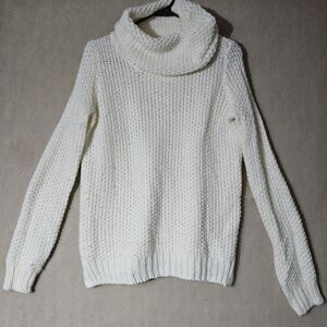 Forever 21 Chunky Knit Turtleneck Sweater Womens Small Cabincore  Ski Lodge Chic